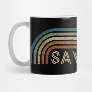 Savatage Retro Stripes Mug